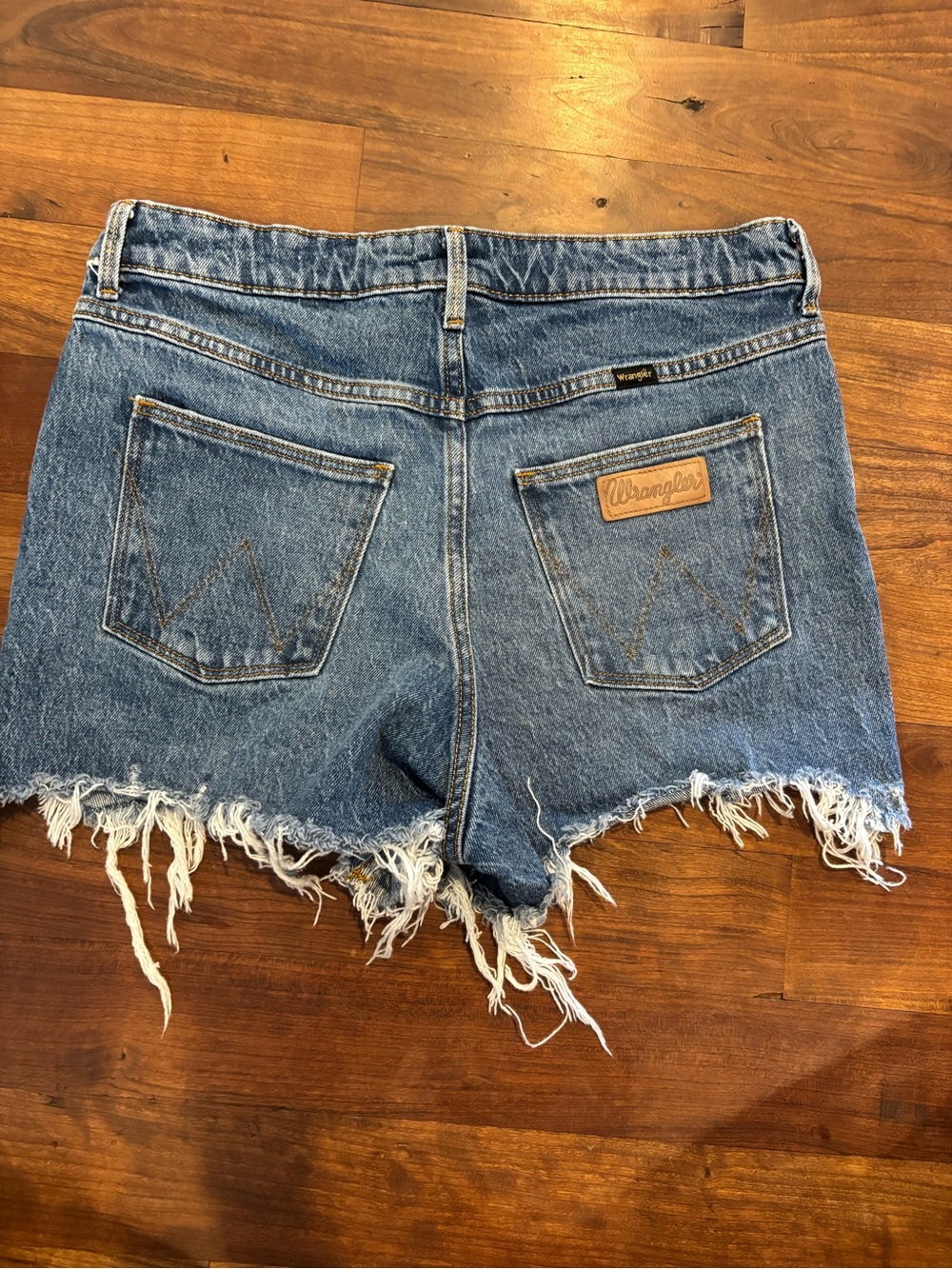 Wrangler- SZ 28 Mid- Rise Shorts Blue Denim Jeans